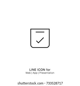 Icon accepted calendar date event schedule graphic design single icon vector