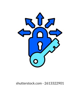 Icon a access, isolated against a clean background.