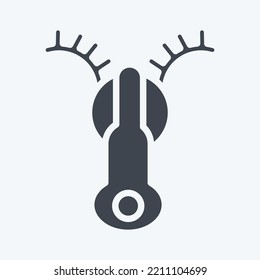 Icon Access Zip. suitable for sportswear symbol. glyph style. simple design editable. design template vector. simple illustration