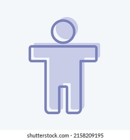 Icon Accessibility. suitable for Infographics symbol. two tone style. simple design editable. design template vector. simple symbol illustration