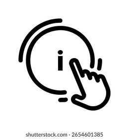 Symbol für den Online-Zugriff auf Hilfe, Details oder weitere Informationen