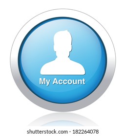 icon  account profile button