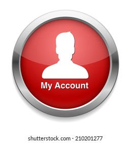 icon  account profile button