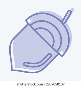 Icon Acorn. suitable for Nuts symbol. two tone style. simple design editable. design template vector. simple illustration