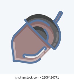 Ícono Acorn. adecuado para el símbolo Nuts. estilo garabato. diseño simple editable. vector de plantilla de diseño. ilustración simple