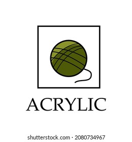 das Symbol des Acrylmaterials. umweltfreundliches Material