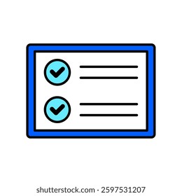 Icon a action plan, isolated against a clean background.