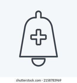 Icono Añadir Alerta. adecuado para el símbolo Infographics. estilo de línea. diseño simple editable. vector de plantilla de diseño. ilustración de símbolo simple