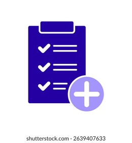 Icon a add task, isolated against a clean background.