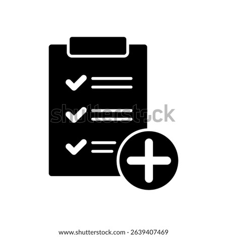 Icon a add task, isolated against a clean background.