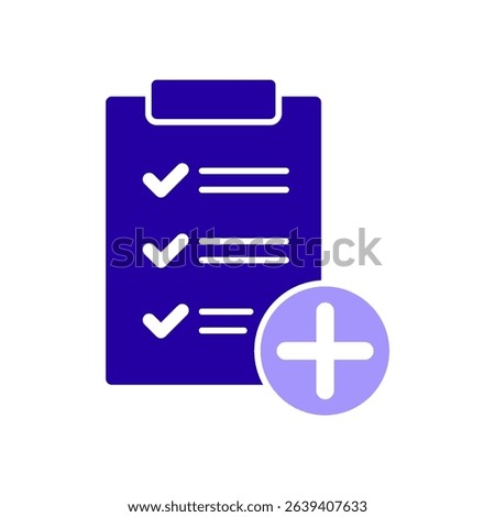 Icon a add task, isolated against a clean background.