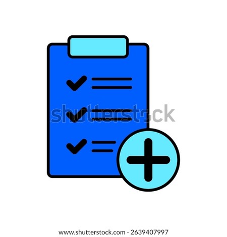 Icon a add task, isolated against a clean background.