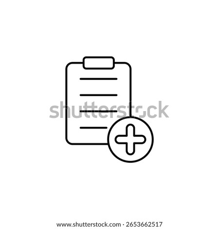 Icon a add task, isolated against a clean background.