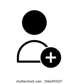 Symbol Benutzer mit Stilsymbol hinzufügen