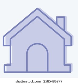 Icon Address. related to Healthcare symbol. two tone style. design editable
