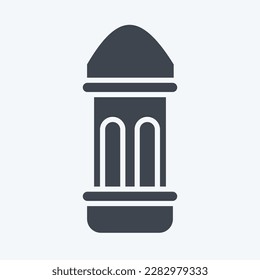 Icono Adhan. relacionado con el símbolo Eid Al Fitr. islámico. ramadhan. ilustración simple