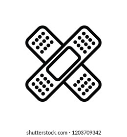 an icon of adhesive bandage, vector design 