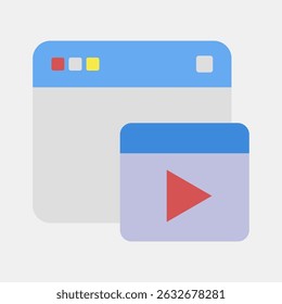 Icon ads. Internet network elements. Icon in flat style style.