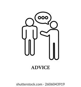 Icon a advice, isolated against a clean background.