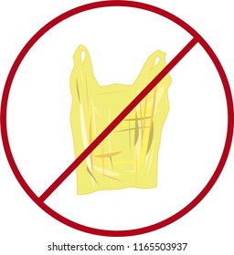 icon against plastic bags