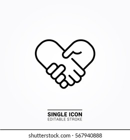 Icon agreed single icon graphic design