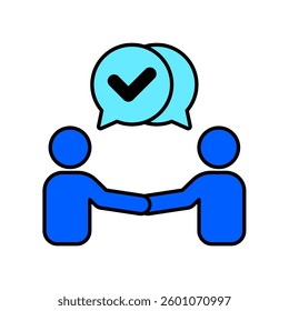 Icon a agreement, isolated against a clean background.