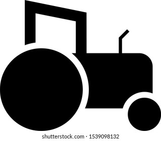 Icon of agriculture farming tractor