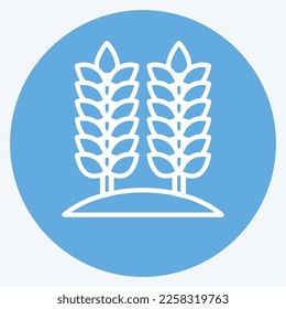 Icon Agriculture. related to Environment symbol. blue eyes style. simple illustration. conservation. earth. clean