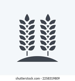 Icon Agriculture. related to Environment symbol. glyph style. simple illustration. conservation. earth. clean