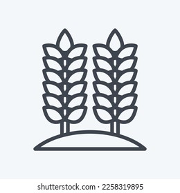 Icon Agriculture. related to Environment symbol. line style. simple illustration. conservation. earth. clean