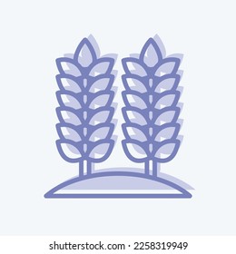 Icon Agriculture. related to Environment symbol. two tone style. simple illustration. conservation. earth. clean