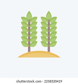 Icon Agriculture. related to Environment symbol. flat style. simple illustration. conservation. earth. clean