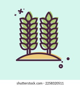 Icon Agriculture. related to Environment symbol. MBE style. simple illustration. conservation. earth. clean