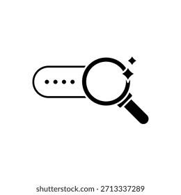 Icono de un explorador AI, aislado contra un fondo limpio.