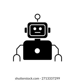 Icon a AI Robot, isolated against a clean background.