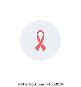 Icon AIDS awareness ribbon.