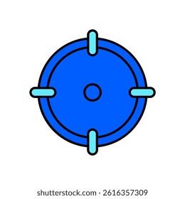 Icon a aim, isolated against a clean background.