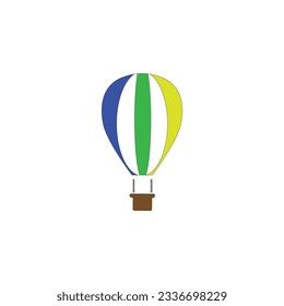 icon air balloon template design trendy