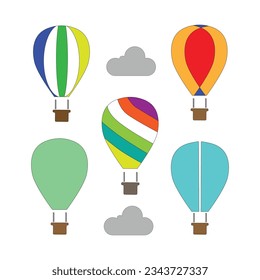 diseño de plantilla de globo de aire de icono