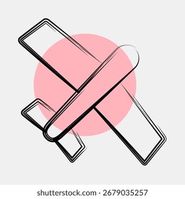 Icon air cargo. Export import elements. Icon in color spot style.