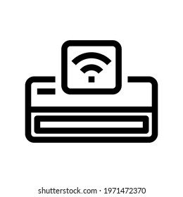 Icon Air Conditioner With Style Outline
