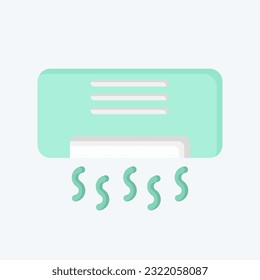 Icon Air Conditioning. related to Air Conditioning symbol. flat style. simple design editable. simple illustration