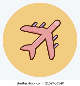 Icon Air Freight. suitable for education symbol. flat style. simple design editable. design template vector. simple illustration