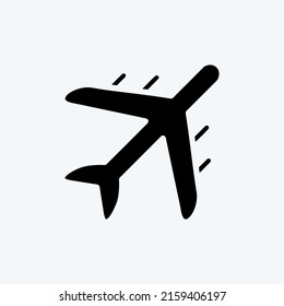 Icon Air Freight. suitable for education symbol. glyph style. simple design editable. design template vector. simple illustration