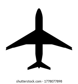 Icon of air plane. Vector illustration. Charter flight. Pictogram icon