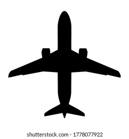 Icon of air plane. Vector illustration. Charter flight. Pictogram icon