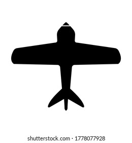 Icon of air plane. Vector illustration. Charter flight. Pictogram icon