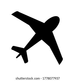 Icon of air plane. Vector illustration. Charter flight. Pictogram icon