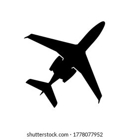 Icon of air plane. Vector illustration. Charter flight. Pictogram icon