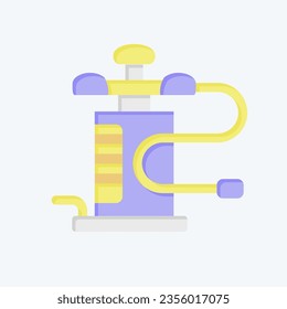 Icon Air Pump. related to Camping symbol. flat style. simple design editable. simple illustration
